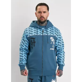Pánská mikina Amstaff Pánská Mikina Varek Zip Blue