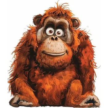 Nášivka Nažehlovačka Orangutan - 5 x 6 cm