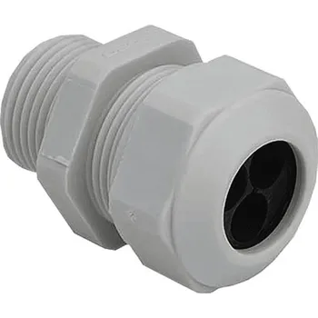 elektrický kabel Agro 1571.25.6.060 Kabelová vývodka Progress, vícekabelová, plastová, světle šedá, závit M25