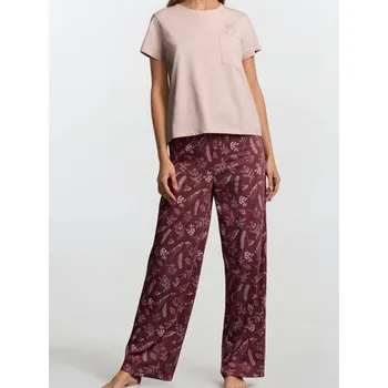 Dámské pyžamo Sinsay - Dvoudílné bavlněné pyžamo - růžová - 167FM-30X - 167FM-30X-L