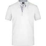 James&Nicholson Pánská polokošile JN964 White-Navy L
