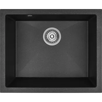 Granitový dřez Laveo Dřez 1 komorový Ibiza, granit - SBI_710U, černý