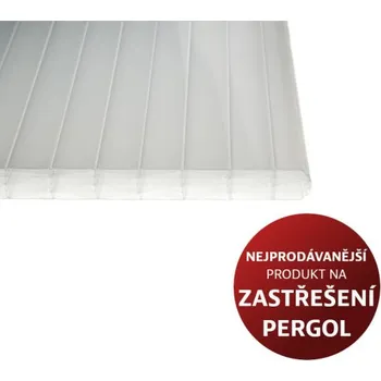 Průsvitná krytina Dutinkový polykarbonát LEXAN opál 16mm, Rozměr 2,095 x 3 5142