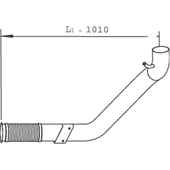 Výfuková trubka Výfuková trubka DINEX DIN29244