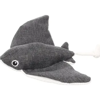 Hračka pro psa Hračka FLAMINGO plyš - Flipper rejnok šedý (S) 24x19,5x4,5cm