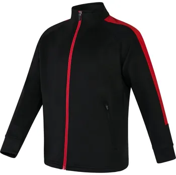 Chlapecká mikina Finden+Hales Dětská sportovní mikina LV873 Black-Red 7-8 years