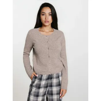 Dámská móda Sinsay - Hladký kardigan - hnědá - 236GT-84M - 236GT-84M-XS