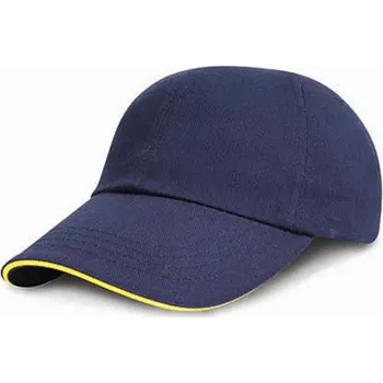 Kšiltovka Result Kšiltovka z těžké broušené bavlny RC024XP Navy-Yellow one size