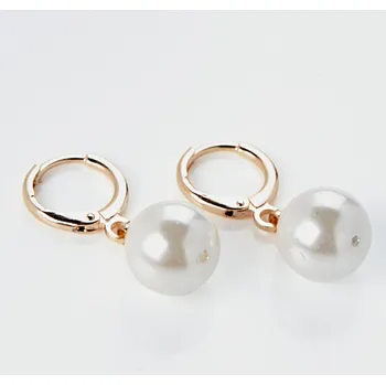 Hodinky 3Pagen 1 pár náušnic Perly z mušlí bílá 000