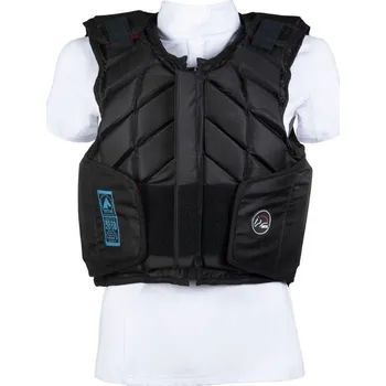 Jezdecká bezpečnostní vesta Dětská bezpečnostní vesta HKM Easy Fit black (XL)