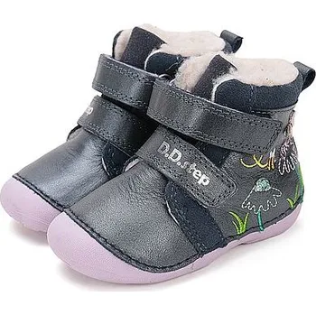 Dívčí zimní obuv D.D.STEP dívčí zimní obuv W015-52997B modrá 22
