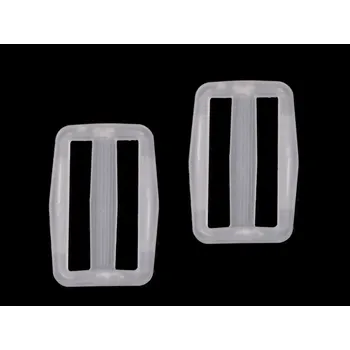 Průvlek šíře 25 mm, 32 mm transparent, malé, 2 (32 mm) transparent