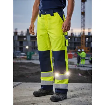 Portwest Kalhoty BRAWBY pas, různé barvy Velikost XL žlutá/navy