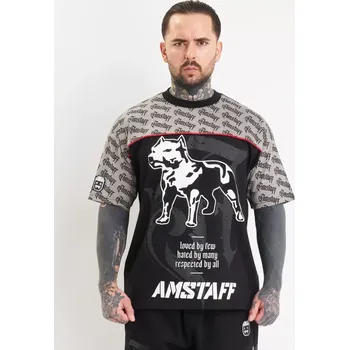 Pánské tričko Amstaff pánské tričko Varek Black/Grey