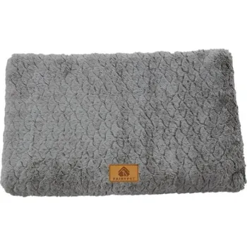 Pelíšek pro psa Pěnový ortopedický pelíšek pro psy do 7 kg 58 x 40 cm Vodotěsný pelíšek s pratelným potahem z umělé kožešiny a protiskluzovým dnem tmavě šedá