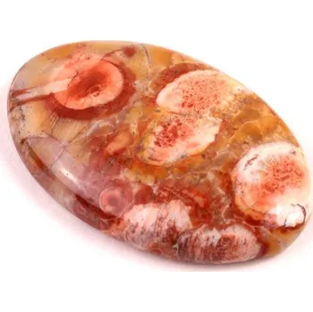 Přírodní kámen Kabošon Birds Eye Jaspis č.6293 (37x24x7mm)