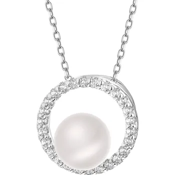 Náramek Stříbrný náramek se zirkony - srdce - AP542-0852