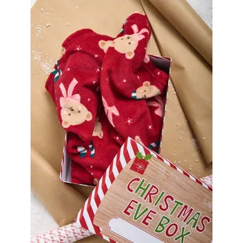 Dětská deka Sinsay - Vánoční deka s medvídky a mašličkami - červená - 421GH-33X - 421GH-33X-ONE