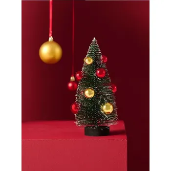 Vánoce Sinsay - Stojící dekorace ve tvaru vánočního stromečku - červená - 538GF-33X - 538GF-33X-ONE