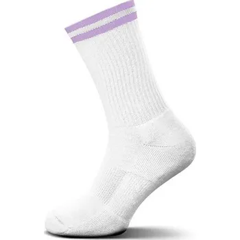 Pánské ponožky Mr. Socks Unisex sportovní ponožky L05008 White-Lilac 42/46