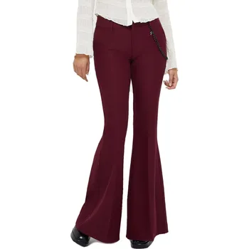 Dámské kalhoty kalhoty dámské KILLSTAR - Vile Vixen Flares - Red - XS