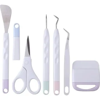 Výtvarná sada 6ks sada vinylových řemeslných nástrojů na odstraňování plevele Scrapbooking DIY Reliéfní řezbářství Nástroje pro Cricut Maker Siluety