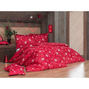 Matějovský povlečení Vločky Bavlna deluxe Rozměr: 140 x 220 cm, 70 x 90 cm