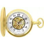 JVD Mechanické luxusní čitelné pozlacené kapesní hodinky JVD LK17