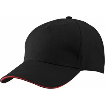 Kšiltovka Myrtle beach Unisex kšiltovka MB6526 Black-Red one size
