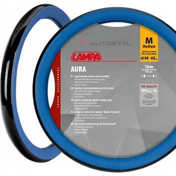 Autopotah Potah na volant Aura – Skeentex – M – Ø 44–46 cm – Modrý