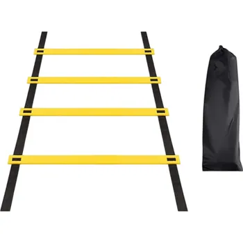 Tréninkový žebřík 200 x 42 cm Sportovní pomůcka s nylonovými popruhy pro rozvoj rychlosti Koordinační trénink na ven i do tělocvičny