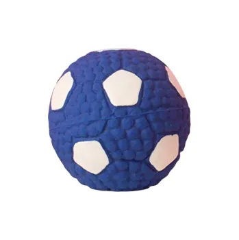 Hračka pro psa Latexová pískací hračka pro psa ve tvaru fotbalového míče 6,5 cm malá interaktivní kousací hračka