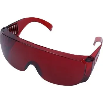 Zubní nit Zubní ochranné brýle z červeného plastu pro bělení zubů a práci s UV vytvrzovacím světlem Ochrana očí Profesionální stomatologie