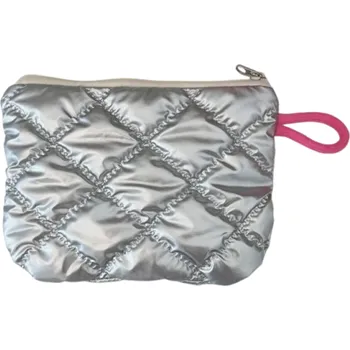 Peněženka Dámská peněženka s prošívaným vzorem 16 x 11 cm PU materiál Elegantní kosmetická taška Stylový organizér na zip Pouzdro na mince Praktická kabelka