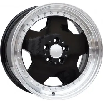Disk Alu kola Racing Line B5852, 18x9 5x112 ET30, černá + leštěný límec