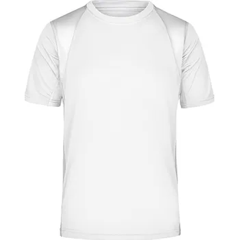 Pánské tričko James&amp;Nicholson Pánské funkční triko JN306 White-White M