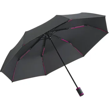 Fare Skládací deštník FA5084 Black-Magenta 98 cm