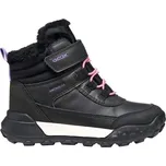 Dětská zimní obuv Geox J TREKKYUP B ABX 35 Černá, Růžová, Bílá