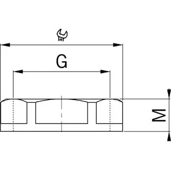elektrický kabel Agro 8255.17 Matice plastová s obrubou, světle šedá, M16