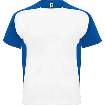Pánské tričko Roly Bugatti Pánské funkční tričko CA6399 White 01-Royal Blue 05 XL