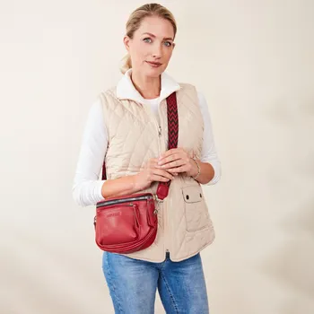 Kabelka 3Pagen Kabelka Lucie bordó 19,5 x 8,5 x 16,8 cm