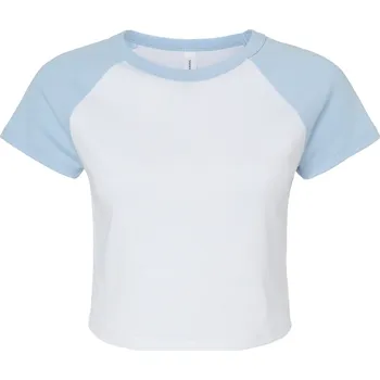 Dámské tričko Bella Dámské krátké triko BL1201 White-Baby Blue XL