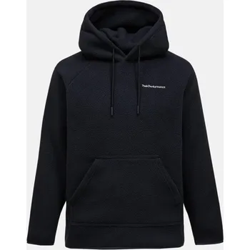 Pánská mikina MIKINA PEAK PERFORMANCE M FLEECE HOOD BLACK
