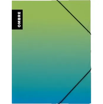 Ombre Desky chlopně a gum.Ombre - A4,plast,zelené, 1 ks