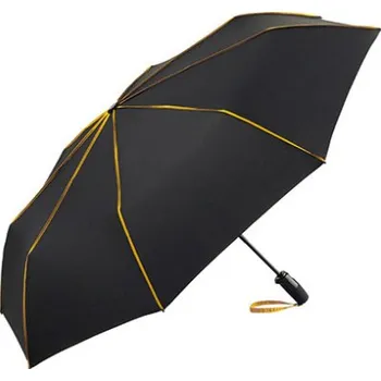 Fare Skládací deštník FA5639 Black-Yellow 104 cm
