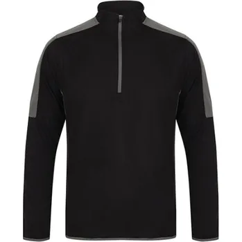 Pánská mikina Finden+Hales Pánská funkční mikina LV571 Black-Gunmetal Grey XL