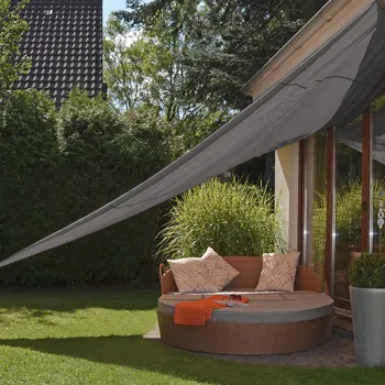 Stínicí plachta Stínící voděodolná plachta trojúhelník antracitová 5 x 5 x 5 m