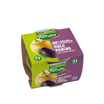 Conserve Italia Soc. Coop. Agricola Ovocné pyré jablko švestka Valfrutta 2x100g