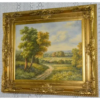 Obraz Obraz - Krajina - olej na plátně 72.5 x 82.5 cm příroda