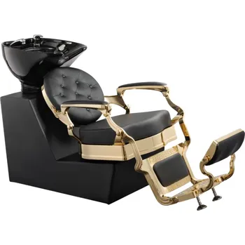 Kadeřnické křeslo Weelko Kadeřnický mycí box RANCH GOLD